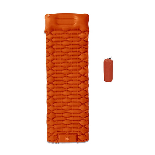Ultralight Camping Mat with Pillow Built-in Foot Pump Inflatable Sleeping Pads