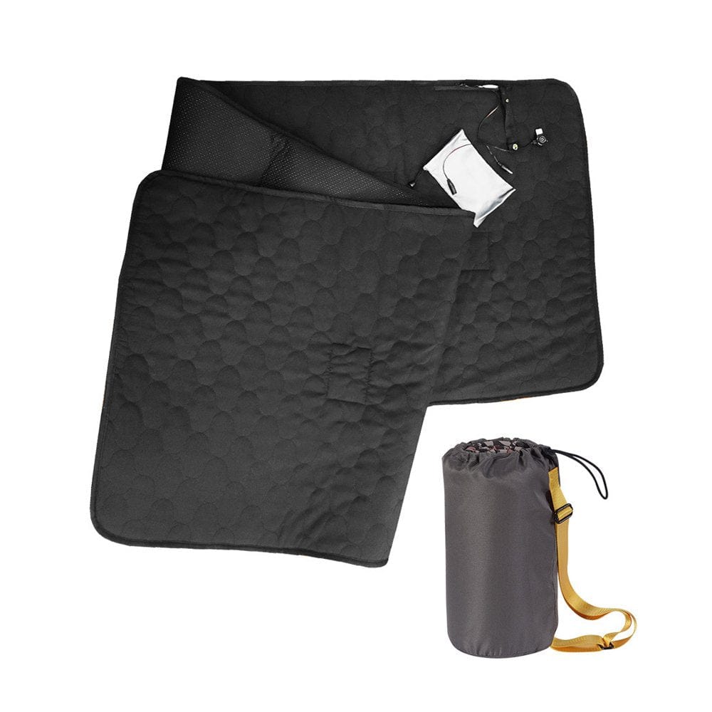 Vistreck Heated Sleeping Bag Pad Mattress USB Power Warm Heating Mat with 5 Heating Zone 3-Level Temperature for Indoor Outdoor Camping Travel