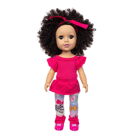 Yrtoes Doll Accessories Men Toys/ Curly Hair Cute Doll Simulation Cute Curly Hair Doll 35CM Baby Toy